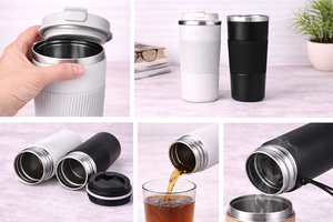 Gobelet personnalisé SteelCraft - Produit promotionnel pour le bureau pour Thanksgiving et Halloween - Product Image 2