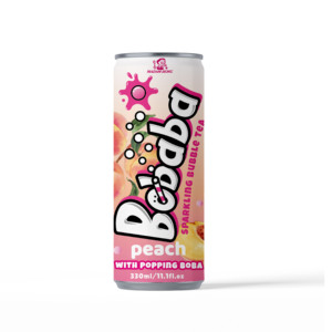 Bebida Gaseosa con Perlas de Boba Explosivas de Pera y Melón Cantalupo, 330 ml - Product Image 4
