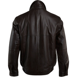 Top Windbreaker Leather <b>Jackets</b> Latest Design Custom Brand Fashion Black <b>Men's</b> <b>Bike</b> Motor Leather <b>Jacket</b> - Product Image 4