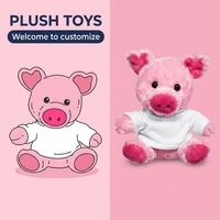 Jouet en peluche en gros, directement de l'usine, super doux, en forme de cochon, adorable, avec logo personnalisé, pour cadeau et décoration d'enfants