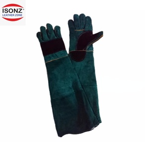 ISONZ <b>Leather</b> Cowhide <b>Leather</b> Welding <b>Gloves</b> for <b>Men</b> Heat Resistant TIG Safety <b>Gloves</b> EN388/CE Certified Full Thumb - Product Image 1