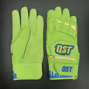Gants de frappe de baseball personnalisés avec logo, antidérapants, en cuir véritable, pour adultes, pour l'entraînement, gants de sport pour le baseball - Product Image 1