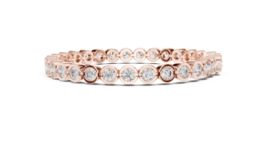 10K <b>Gold</b> Diamond Bracelet Round Cut 4mm 31 Stones Luxury Sparkle Party Wedding Elegant Fine Jewelry Gift for Women Wear - Product Image 3