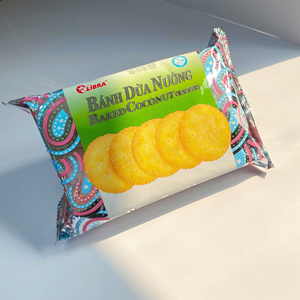 ODM Available Vietnamese Factory Direct Unique Flavor Coconut Crispy Coconut Crackers Sweet 160g Round Snack - Product Image 6