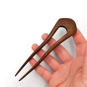 Handmade Waterproof Eco-Friendly Wooden Hair Fork Spiral Design Natural Wood Hair Accessory for Women Bun Stick-Party Wedding - Product Image 2
