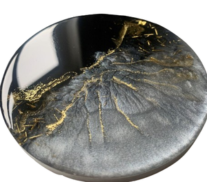 Sous-verres en résine naturelle arrondis, sous-verres en résine, décoration et accessoires de table, sets de table et tapis de table, matériau de qualité supérieure - Product Image 1