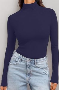 Day to Day Wear Ladies' Printed Casual Denim Long Sleeved T-Shirt <b>Top</b> Winter Hot Selling Classic Design Polyester Canvas - Product Image 3