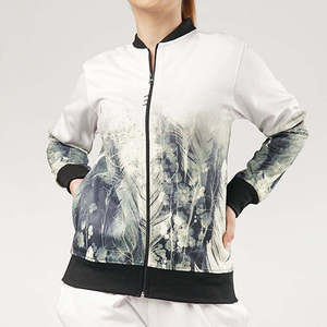 Conjunto Deportivo Unisex con Estampado Floral, Cierre de Cremallera en Manga Larga, Ropa Deportiva Informal, Transpirable, de Poliéster, para Verano - Product Image 5