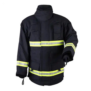 Combinaisons de sécurité industrielles FR Flame, haute qualité, résistantes, imperméables, uniformes de pompier, combinaisons de sécurité réfléchissantes noires - Product Image 6