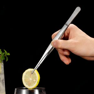 Wholesale Stainless Steel Long Food Tongs Tweezers Stainless Steel Meat Salad Steak Food Serving Tongs BBQ Tweezers - Product Image 3