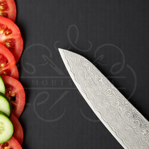 Couteau de qualité supérieure à manche en bois de Damas, lame en acier Damas à 67 couches pour une durabilité, une netteté et une résistance à la corrosion exceptionnelles. - Product Image 6