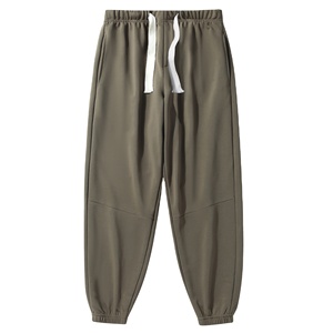 2025กางเกงลำลองขาตรงสีเทาของผู้ชาย, กางเกงผ้าฟลีซผ้าฝ้ายหนาทรงหลวมคอลเลคชั่นฤดูใบไม้ร่วง - Product Image 6