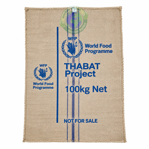 Bolsas de yute impresas 100% naturales con cordón, ecológicas, biodegradables, para envasado de alimentos como arroz, cacao, café, maíz, etc. - Product Image 6