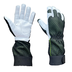 Beekeeping <b>Gloves</b> Protective Beekeeping <b>Gloves</b> Goatskin Mesh Bee Keeping Vented Long Sleeves Beekeeping Equipment - Product Image 3