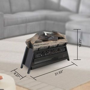 Caminetto Elettrico a Infrarossi da 23 Pollici con Set di Tronchi LED 3D, Riscaldatore per Interni per Casa e Hotel - Product Image 6