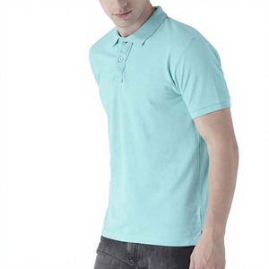 เสื้อโปโลแขนสั้นผู้ชาย สีพื้น ผ้าฝ้าย ทรงปกติ สวมใส่สบาย ระบายอากาศได้ดี ดีไซน์กระดุม เสื้อโปโลผู้ชายสำหรับฤดูร้อน - Product Image 3