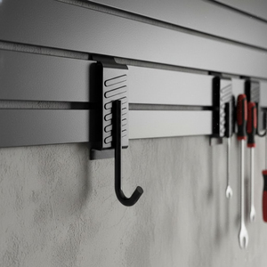 Single <b>Hook</b> <b>Rail</b> for Organization Wall Mount <b>Hook</b> <b>Rail</b> System Steel Storage <b>Hook</b> for Tools Hose Cable 20kg Capacity GAPGAR012 - Product Image 2