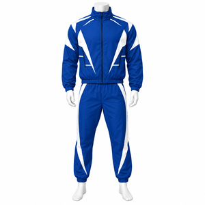 Ensemble survêtement coupe-vent personnalisé avec veste zippée et pantalon ample en nylon – Nouveau design - Product Image 6