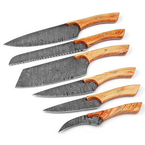 Juego de Cuchillos de Cocina Ambidiestros de 5 Piezas, Acero de Damasco de 67 Capas, Modelo Prestige Blades 2026, con Mangos Personalizados y Hojas Hechas a Mano - Product Image 3