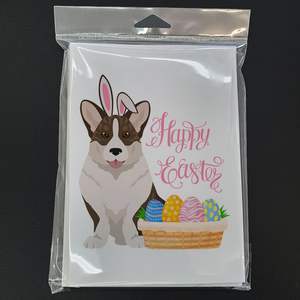 Brindle Cardigan Corgi Whimsical A7 <b>Easter</b> Greeting <b>Cards</b> <b>Pack</b> of 8 Blank Note <b>Cards</b> with Envelopes 5x7 Size - Product Image 3