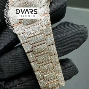 Reloj de Pulsera Monarch Premium de Lujo, Movimiento Mecánico Automático, Acero Inoxidable, Diamante Moissanite Color D VVS1, Cristal de Zafiro - Product Image 2