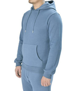 Sweat à capuche surdimensionné en molleton uni personnalisé avec logo, poids lourd 350/380/400/500 GSM, basiques pour hommes, fabriqué au Pakistan - Product Image 2