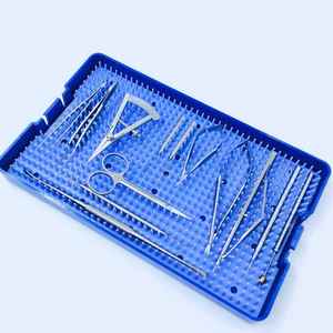 Instrumento Quirúrgico para Glaucoma de Acero Inoxidable Alemán, Manual Oftálmico Clase II, Bandeja de Silicona Incluida, Certificado CE por Dentavex - Product Image 1