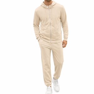 Ensemble de survêtement personnalisé pour équipe, tenue d'entraînement sportif, football, course à pied, vêtements de sport, séchage rapide, 100% coton, à capuche, antibactérien, OEM - Product Image 3