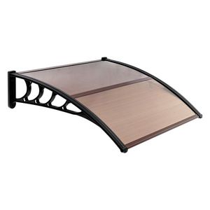 100 X 96cm Brown Board and Black Holder for Door <b>Window</b> Rain <b>Cover</b> and Sun Shelter Household Application - Product Image 1