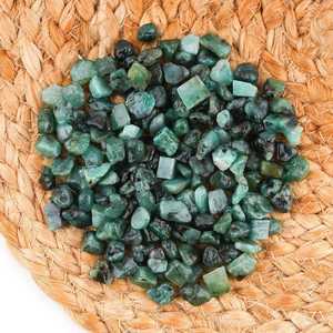 25 pierres précieuses brutes d'émeraude naturelle vintage sélectionnées à la main, pierre de naissance de mai, 8-10 mm, pierres précieuses en vrac pour la création de bijoux - Product Image 2
