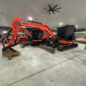 รถขุดขนาดเล็กคุณภาพดีที่สุด Kubota KX057 5 ตัน สำหรับงานฟาร์มและก่อสร้าง พร้อมเครื่องยนต์ เกียร์ ปั๊ม มอเตอร์ สภาพดี - Product Image 4