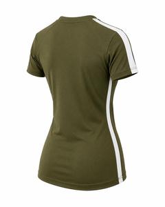 เสื้อแรชการ์ดแขนยาวสำหรับผู้หญิง พิมพ์ลายด้านหน้า สีและโลโก้ตามสั่ง แห้งเร็ว ระบายอากาศได้ดี ป้องกันรังสียูวี เหมาะสำหรับการเล่นกีฬา - Product Image 3