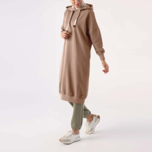 Modest Sportswear for Women 2-Piece Set Solid Long Sleeve Sweatshirt with <b>Islamic</b> Fashion Gym <b>Clothing</b> UPF50+ Lightweight - Product Image 5