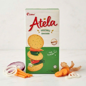 ODM ATELA Vegetable Crispy Crackers 150G Crunchy Snack Packed With Veggie Flavor Wholesale - Product Image 1