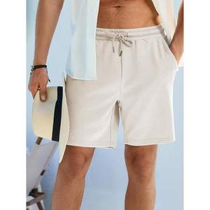 2025 hommes High Street Style décontracté 7 \ "été cordon sweat Shorts taille élastique Texture solide Logo décorations XXS taille - Product Image 1