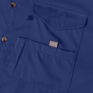 Camisa de Pesca de Manga Corta Personalizada al por Mayor con Impresión de Logotipo, Secado Rápido, Transpirable, de Poliéster, Equipo de Pesca al Aire Libre OEM - Product Image 3