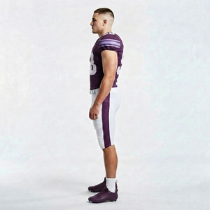 Customized American Football Uniform Mesh Jersey and Integrated <b>Padded</b> Game <b>Pants</b> Personalized Wholesale Sports Team Apparel - Product Image 4