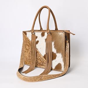 Bolso Bandolera de Cuero Vacuno Estilo Western con Flecos para Vaqueras - Product Image 2