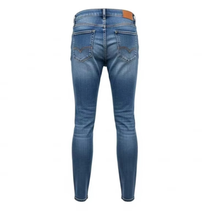 Jeans de Mezclilla Lavada para Hombre, Mezcla de Algodón y Spandex, Ajuste Elástico, Tela Resistente, Cómodos, Ropa Casual, Pantalones de Mezclilla a la Moda - Product Image 4