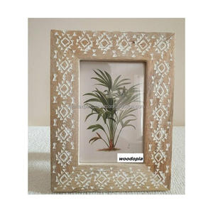 Cadre photo en bois rustique fait main et personnalisable, décoration murale style ferme en bois naturel, pour afficher les souvenirs de famille, cadeau - Product Image 4