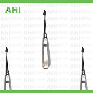 Élévateur de racine AHI 36 manuel en acier inoxydable certifié CE Classe I, instrument dentaire argenté avec poignée ergonomique, garantie 2 ans - Product Image 2