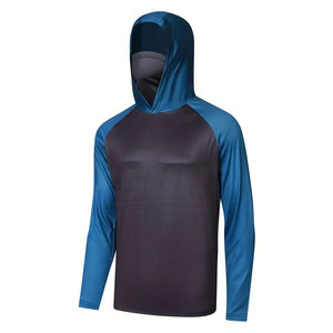 Camisa de Pesca con Capucha para Hombre, Cómoda, a la Moda, UPF 50, Talla Personalizada, 100% Poliéster, Secado Rápido, Transpirable, MOQ Bajo - Product Image 1