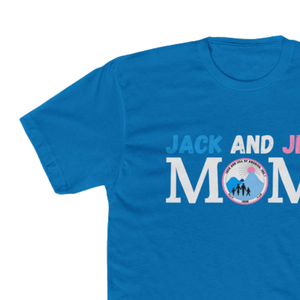 T-shirt en denim bleu Jack and Jill Legacy Maker Mom pour femme, motif graphique, coton doux, manches courtes, décontracté, fierté familiale - Product Image 5