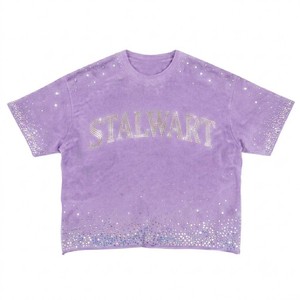 เสื้อยืดกราฟิกประดับเพชรทรงโอเวอร์ไซส์ แขนสั้น ทรงครอปท็อป สีเทา ผ้าเจอร์ซีย์คอตตอน สไตล์ลำลอง สตรีทแวร์ Y2K สำหรับผู้ชาย - Product Image 4