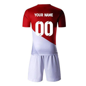 ชุดฟุตบอลสวมใส่สบาย เสื้อเจอร์ซีย์โพลีเอสเตอร์พรีเมียม กางเกงขาสั้นน้ำหนักเบา ชุดทีม - Product Image 2