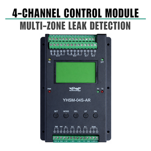 Module de contrôle de détection de fuites à 4 canaux pour acides et alcalis |   RS-485 Modbus |   Système d'alarme de fuite de produits chimiques industriels - Product Image 3