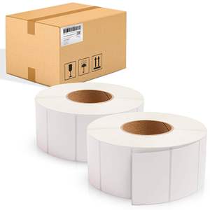 Confezione 16700 etichette a trasferimento termico 3 \ "X 2 \" Non perforate 12 \ "OD etichette di spedizione termica rotoli di spedizione - Product Image 1