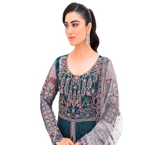 <b>Eid</b> Sale Indian and <b>Pakistani</b> Heavy Embroidery Work <b>Dresses</b> <b>Pakistani</b> and Indian Salwar Kameez Three Piece Saari for Women - Product Image 1