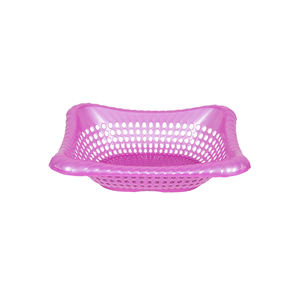 Panier passoire rectangulaire en plastique 2T8 de style japonais durable et flexible pour laver les légumes et les fruits. - Product Image 2