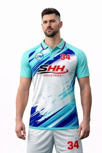 เสื้อโปโลชายปรับราคาได้ ผ้ากันยับ คุณภาพพรีเมียม ระบายอากาศได้ดี น้ำหนักเบา พิมพ์ลายแบบซับลิเมชั่น พร้อมปรับแต่งได้อย่างเต็มที่ - Product Image 2